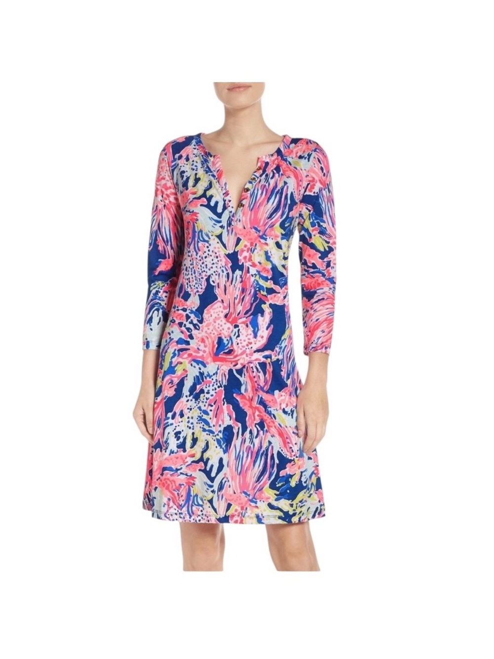 Lilly Pulitzer Banyan t-shirt dress Indigo Sunken Treasure print Dress